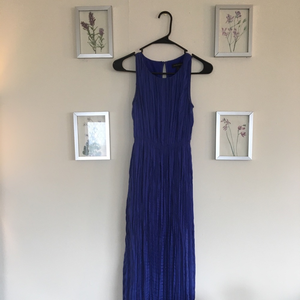 Banana Republic Petite Gathered Pleat Maxi Dress